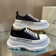 Alexander Mcqueen Tread Slick Sneakers Unisex Leather Black